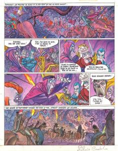 LA SAGA D'ALANDOR  : Planche originale 48en couleur directe de la Saga d'Alandor Tome 2 L'ange carnivore